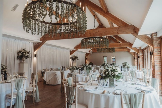 Wedding breakfast styling Apton Hall Wedding Venue