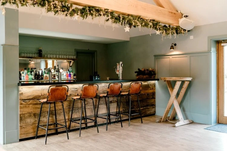 Bar area Apton Hall Wedding Venue